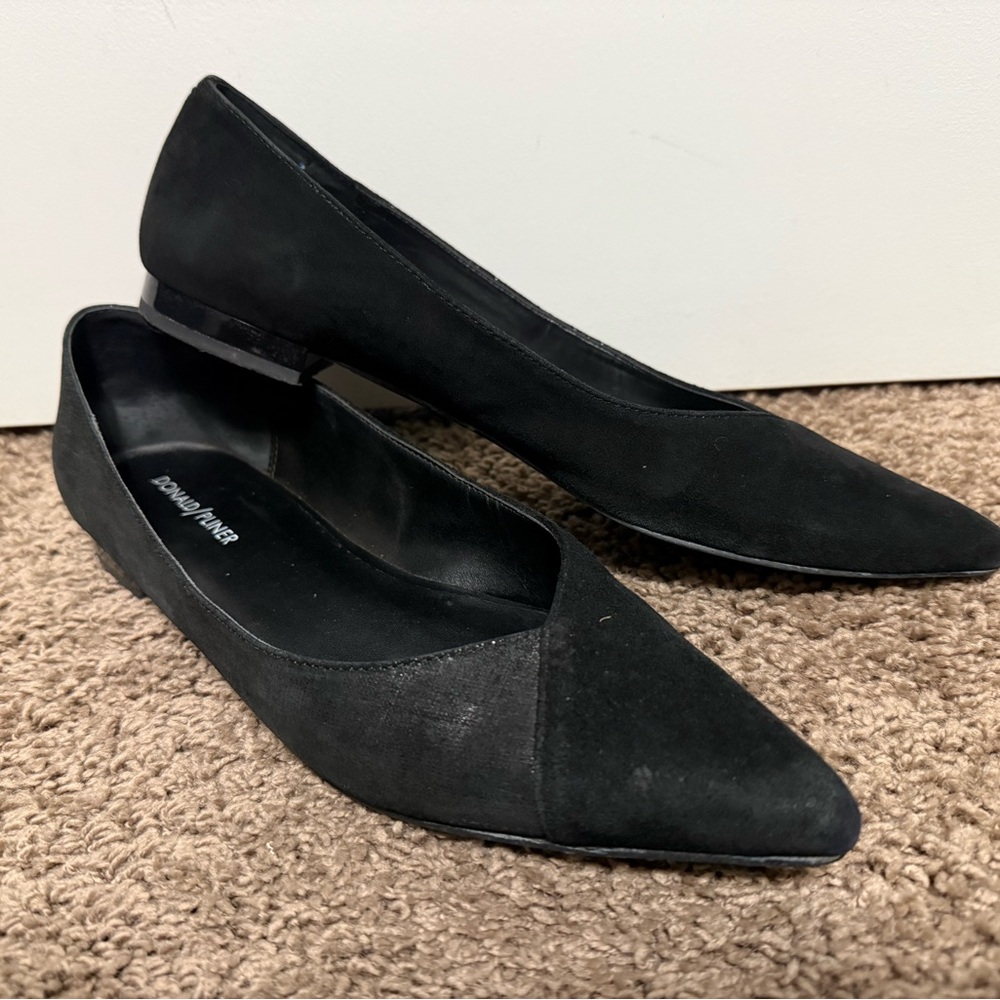 Donald J. Pliner Suede Flats